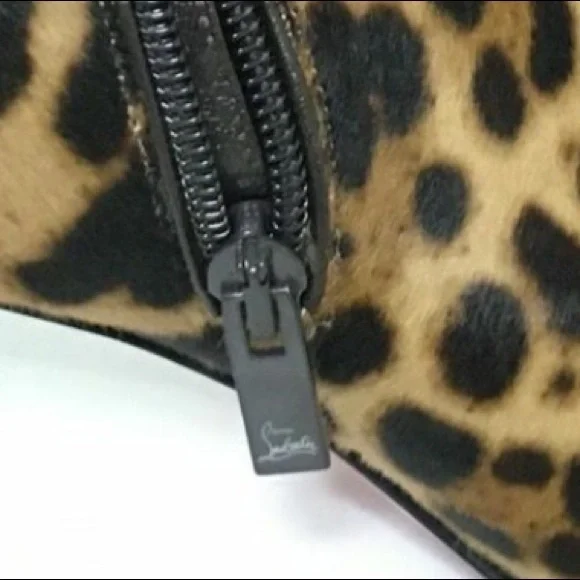 🆕 Christian Louboutin " Castarika" Collection Leopard print Boots - Picture 8 of 11